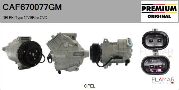 FLAMAR CAF670077GM - Compresseur, climatisation droxauto.com