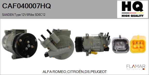 FLAMAR CAF040007HQ - Compresseur, climatisation droxauto.com