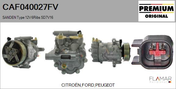 FLAMAR CAF040027FV - Compresseur, climatisation droxauto.com