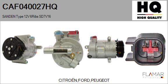 FLAMAR CAF040027HQ - Compresseur, climatisation droxauto.com