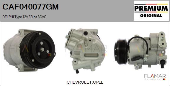 FLAMAR CAF040077GM - Compresseur, climatisation droxauto.com