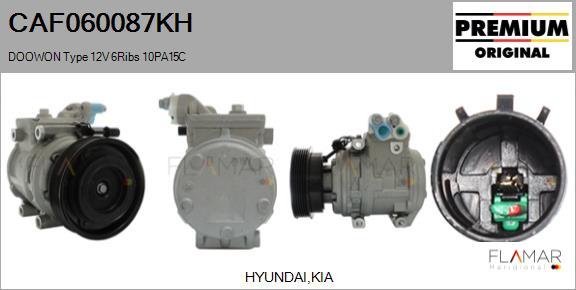 FLAMAR CAF060087KH - Compresseur, climatisation droxauto.com