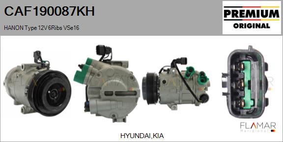 FLAMAR CAF190087KH - Compresseur, climatisation droxauto.com