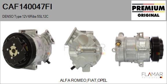 FLAMAR CAF140047FI - Compresseur, climatisation droxauto.com