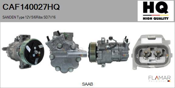 FLAMAR CAF140027HQ - Compresseur, climatisation droxauto.com