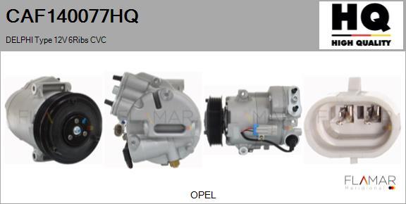 FLAMAR CAF140077HQ - Compresseur, climatisation droxauto.com