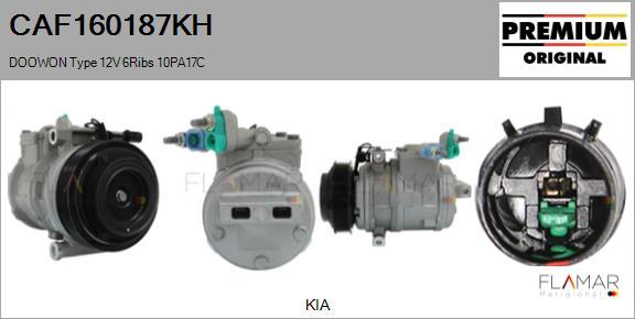 FLAMAR CAF160187KH - Compresseur, climatisation droxauto.com