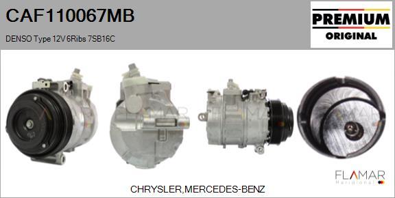 FLAMAR CAF110067MB - Compresseur, climatisation droxauto.com