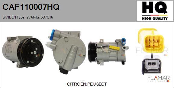 FLAMAR CAF110007HQ - Compresseur, climatisation droxauto.com
