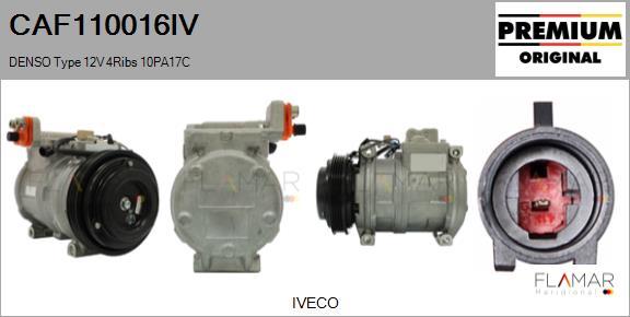 FLAMAR CAF110016IV - Compresseur, climatisation droxauto.com