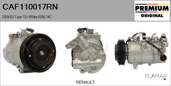FLAMAR CAF110017RN - Compresseur, climatisation droxauto.com
