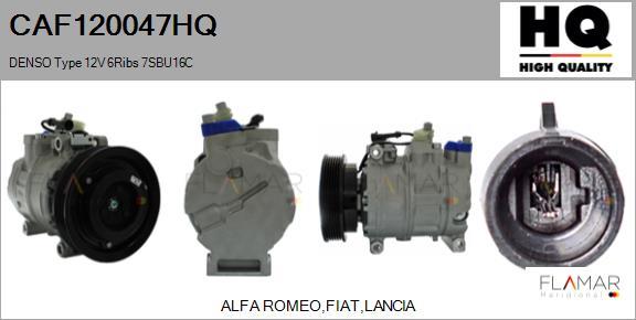 FLAMAR CAF120047HQ - Compresseur, climatisation droxauto.com