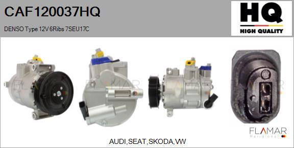 FLAMAR CAF120037HQ - Compresseur, climatisation droxauto.com