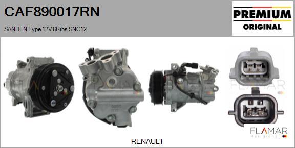 FLAMAR CAF890017RN - Compresseur, climatisation droxauto.com