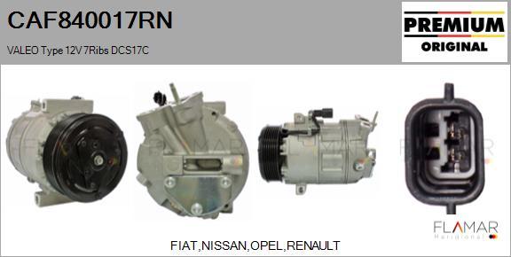 FLAMAR CAF840017RN - Compresseur, climatisation droxauto.com