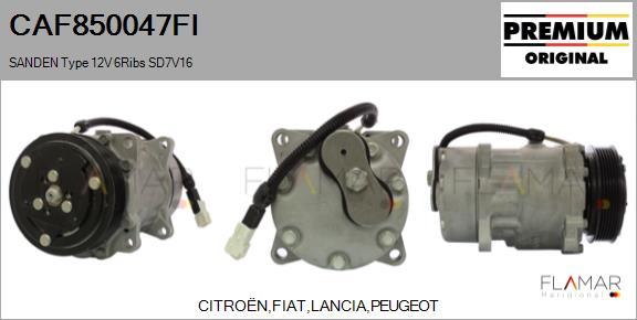 FLAMAR CAF850047FI - Compresseur, climatisation droxauto.com