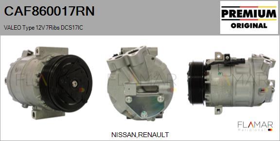 FLAMAR CAF860017RN - Compresseur, climatisation droxauto.com