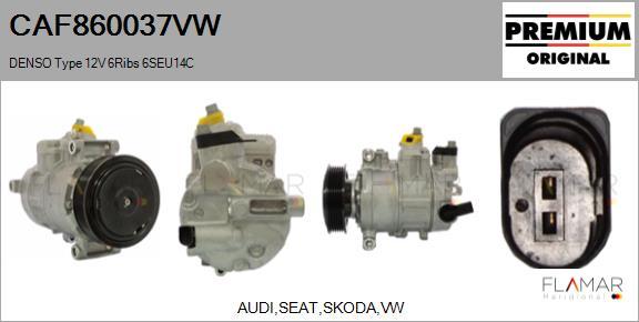 FLAMAR CAF860037VW - Compresseur, climatisation droxauto.com