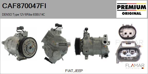 FLAMAR CAF870047FI - Compresseur, climatisation droxauto.com