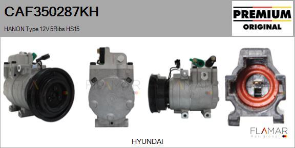 FLAMAR CAF350287KH - Compresseur, climatisation droxauto.com