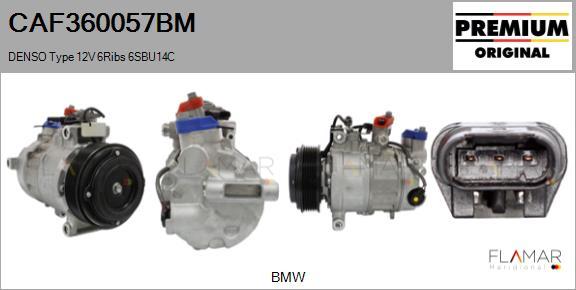 FLAMAR CAF360057BM - Compresseur, climatisation droxauto.com