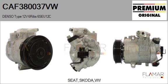 FLAMAR CAF380037VW - Compresseur, climatisation droxauto.com