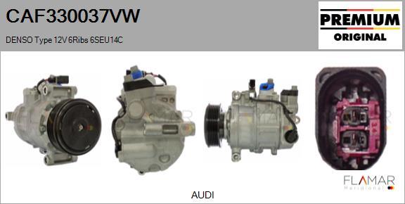 FLAMAR CAF330037VW - Compresseur, climatisation droxauto.com