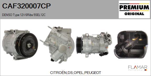 FLAMAR CAF320007CP - Compresseur, climatisation droxauto.com