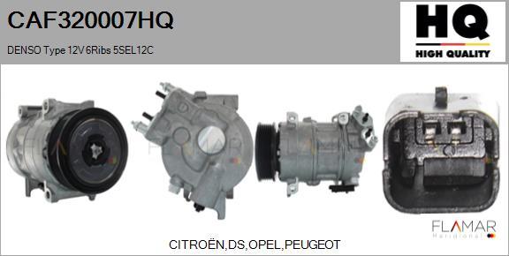 FLAMAR CAF320007HQ - Compresseur, climatisation droxauto.com