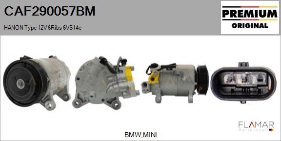 FLAMAR CAF290057BM - Compresseur, climatisation droxauto.com