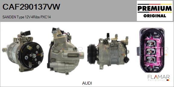 FLAMAR CAF290137VW - Compresseur, climatisation droxauto.com