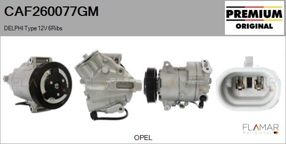 FLAMAR CAF260077GM - Compresseur, climatisation droxauto.com