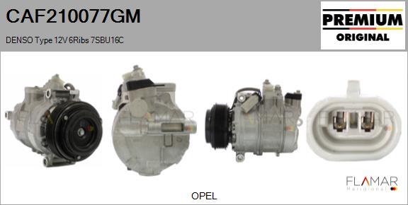 FLAMAR CAF210077GM - Compresseur, climatisation droxauto.com