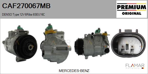 FLAMAR CAF270067MB - Compresseur, climatisation droxauto.com