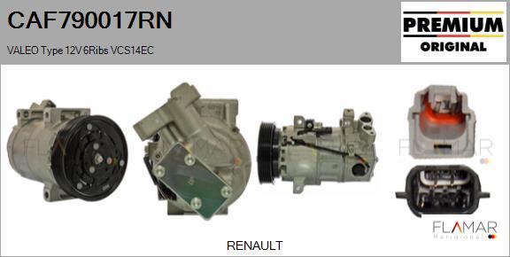 FLAMAR CAF790017RN - Compresseur, climatisation droxauto.com