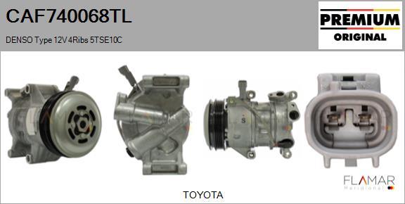 FLAMAR CAF740068TL - Compresseur, climatisation droxauto.com