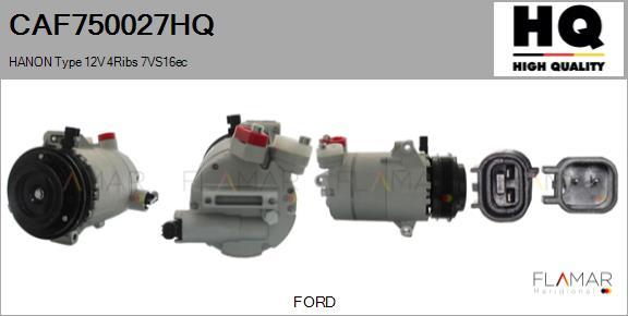 FLAMAR CAF750027HQ - Compresseur, climatisation droxauto.com
