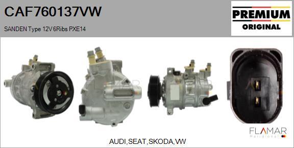 FLAMAR CAF760137VW - Compresseur, climatisation droxauto.com