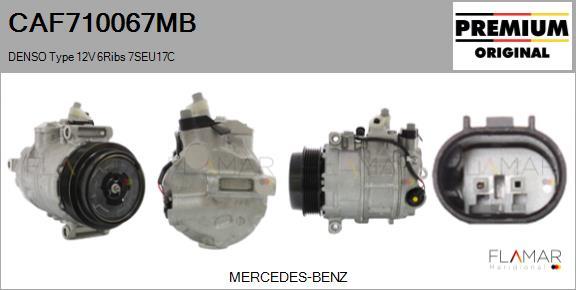 FLAMAR CAF710067MB - Compresseur, climatisation droxauto.com