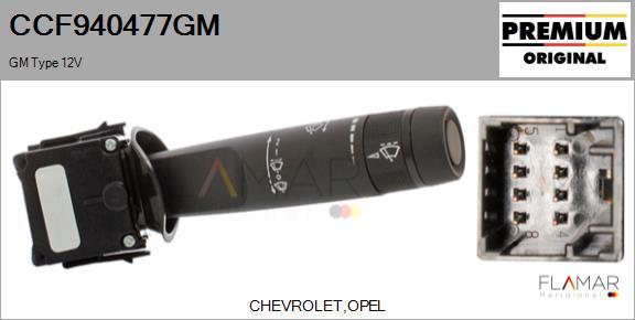 FLAMAR CCF940477GM
 - Commutateur de colonne de direction droxauto.com