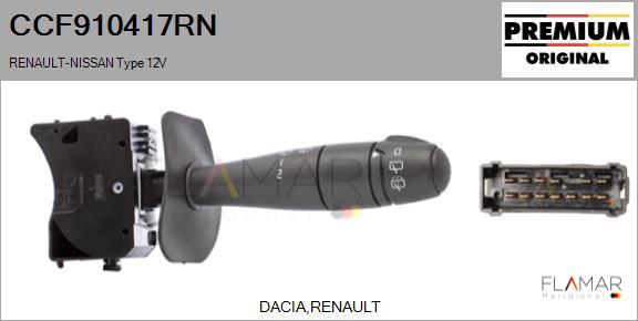 FLAMAR CCF910417RN
 - Commutateur de colonne de direction droxauto.com