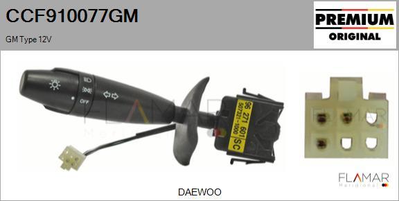 FLAMAR CCF910077GM
 - Commutateur de colonne de direction droxauto.com
