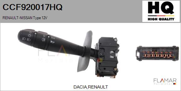 FLAMAR CCF920017HQ
 - Commutateur de colonne de direction droxauto.com