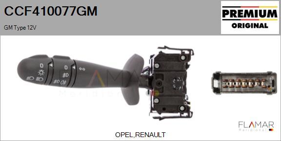FLAMAR CCF410077GM
 - Commutateur de colonne de direction droxauto.com