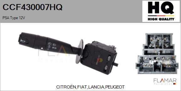 FLAMAR CCF430007HQ - Commutateur de colonne de direction droxauto.com