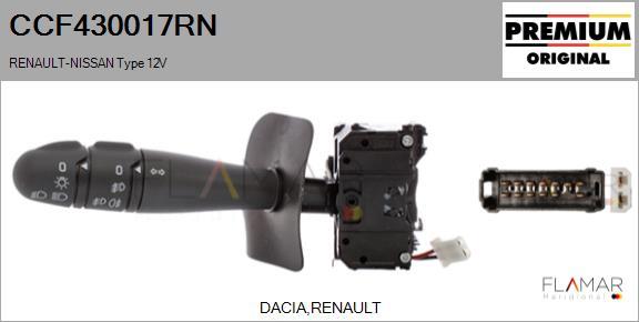 FLAMAR CCF430017RN
 - Commutateur de colonne de direction droxauto.com