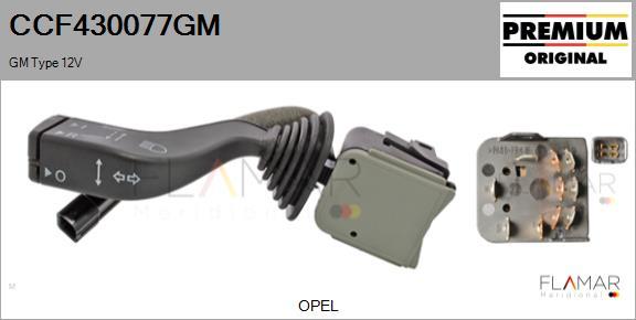 FLAMAR CCF430077GM
 - Commutateur de colonne de direction droxauto.com