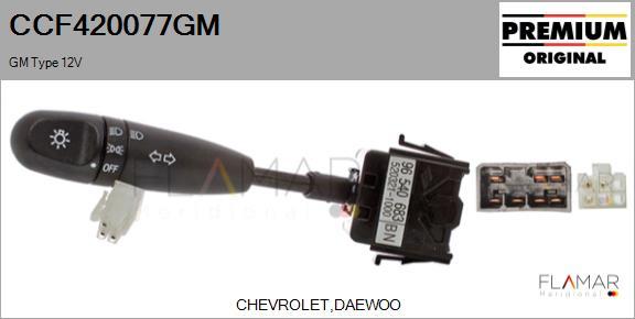 FLAMAR CCF420077GM
 - Commutateur de colonne de direction droxauto.com
