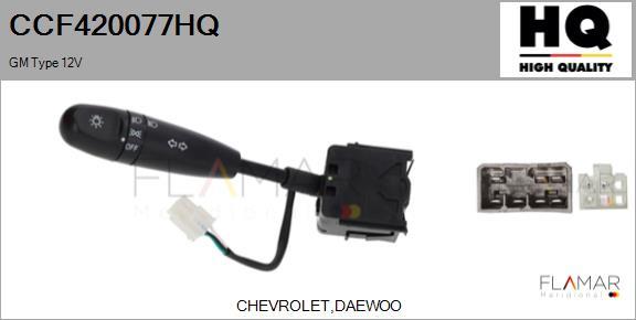 FLAMAR CCF420077HQ - Commutateur de colonne de direction droxauto.com