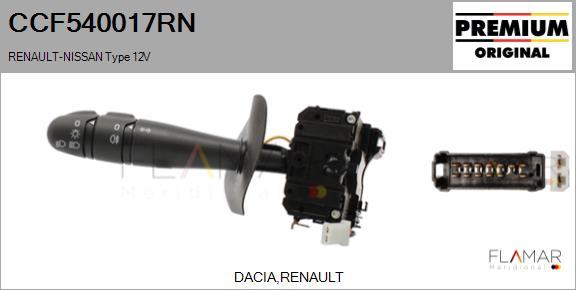 FLAMAR CCF540017RN
 - Commutateur de colonne de direction droxauto.com